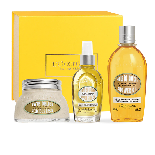 Smoothing Body Care Set Premium | Almond
